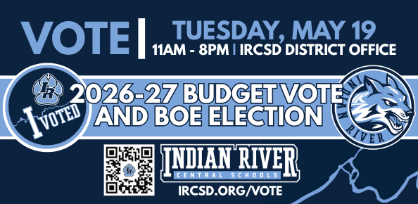 IRCSD 2026-27 Budget Vote and BOE Election